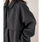  пальто с отложным воротником пальто [NOAHL] yoke дизайн длинное пальто женский 