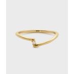 指輪 リング 「Plus Ring」ゴールドダイヤモンドリング(0.01ct) レディース