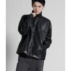 ミリタリージャケット モッズコート 「aimoha neo」2 way Synthetic leather Military Blounson