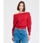 ショッピングスパンコール ニット セーター ESTNATION / スパンコール オフショル ニット レディース