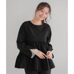 ショッピングティアード 袖リボンドットチュールティアードトップス レディース