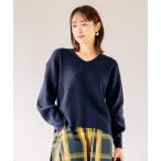 ニット セーター 「WEB限定」袖ボリュームふんわりニット バルーンスリーブ/150034 レディース