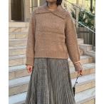 ショッピングmarc ニット セーター 「Tricots Jean Marc」襟付きモヘヤ混ニットプルオーバー レディース