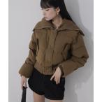 ダウンコート ダウンジャケット 「 2color 」ジップアップレイヤードショートダウンブルゾン / zipup layerd short down