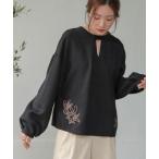 ブラウス シャツ 前後2WAY刺繍ブラウス レディース