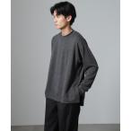 tシャツ ストレッチテレコモックネックプルオーバー 長袖 メンズ