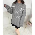 ショッピングリボン ニット セーター パールリボンニットチュニック「ZOZOTOWN限定アイテム」 レディース