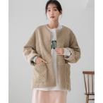 ブルゾン アウター リバーシブルパッチワークブルゾン　 134455 レディース