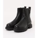 ブーツ 「KLONDIKE」革サイドファスナーショートブーツ 40428 レディース