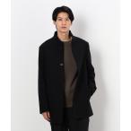 コート ジャケット ウールライク スタンドカラー ショート コート メンズ