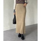ショッピングスカート スカート ラメリブニットナロースカート