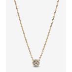 ネックレス ラウンド パヴェ ハロー ペンダントネックレス レディース