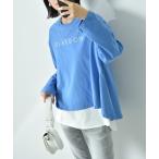 tシャツ ラウンドヘムサイドスリッ