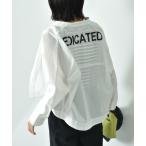 ブラウス シャツ ＢＡＣＫプリント