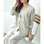 ジャケット ノーカラージャケット 