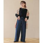 ジーンズ デニム デニムパンツ 「バヤコさんコラボ」やわらかデニムスッキリストレートパンツ レディース