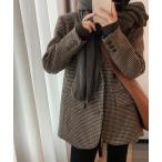 ジャケット テーラードジャケット ガンクラブチェックテーラードジャケット レディース