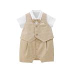 ベビー服 ロンパース タキシード風ショートオール