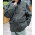 ショッピングビラボン ブルゾン アウター BILLABONG メンズ HEAVY CANVAS ジャケット/ビラボンロゴワッペンヴィンテージライクキャンバスブルゾン メンズ