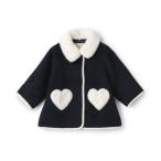 ステンカラーコート コート ファー衿ハートポケットコート キッズ 子供服 女の子