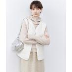 ダウンベスト ベスト 「tageechita」フロッッキー柄テクスチャー Vネック中綿ベスト レディース メンズ