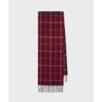マフラー バイカラーチェック カシミヤブレンド マフラー「240412」 メンズ