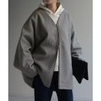ブルゾン アウター ドルマンの上に着られる ビックショートコート レディース