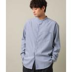 ショッピングバンド シャツ 「春まで使える」バンドカラー 起毛シャツ メンズ