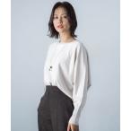 ニット セーター 「WEB限定」バックボタンドルマンニット「3サイズ/洗える」 レディース