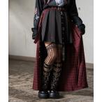 スカート エンブロイダリープリーツスカート