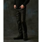 カーゴパンツ マイクロ起毛ポンチ　ムラプリント多ポケットカーゴ メンズ