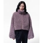 ブルゾン アウター NEW CRIMPED FUR CROPPED BLOUSO