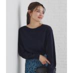 ニット セーター 「5color/S-LLsize」バックパール調ボートネックニット「洗濯機洗い可」 レディース