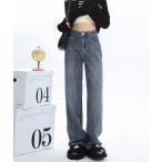 ジーンズ デニム デニムパンツ 裏起毛デニムパンツストレートデニム裏ボア レディース