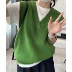 ベスト ジレ ニットベスト レディースチョッキ 重ね着 レディース