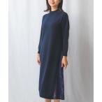 ショッピングニットワンピース ワンピース 「NALACARA」スリットレースニットワンピース