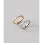 指輪 リング 「 金属アレルギー対応 」  フルエタニティ―リング サージカルステンレス レディース