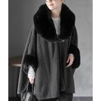  пончо искусственный мех пончо пальто женский 