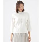 ニット セーター 「STORY掲載」「ウォッシャブル」オータムコンフォートストレッチハイネックプルオーバーニット レディース