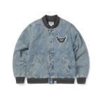 ショッピングlightning ブルゾン アウター GD Lightning Denim Varsity Jacket メンズ レディース