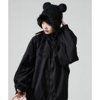 ニット帽 ニットキャップ Bear Look Knit cap / クマ耳 ファー付きニット帽 レディース