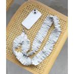 ショッピングショルダーストラップ ストラップ ラメフリルショルダー ストラップホールシート付