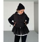 パーカー 裾フリルUVカットメッシュパーカー レディース