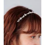 カチューシャ フラワーラインヘアバンド