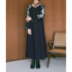 ワンピース Cross Neck Jacquard Dress/クロスネックジャガードドレス