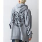 ショッピングOUTDOOR パーカー 「OUTDOOR EXCHANGE/アウトドアエクスチェンジ」サークル マウンテン バックロゴ フーデッド プルオーバー パーカー 裏毛仕様