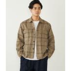 ショッピングcolors シャツ SHIPS Colors:「洗濯機可能」チェック柄 CPO シャツ ジャケット メンズ