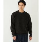 セーター ニット SHIPS Colors_「洗濯機可能」カラーネップ ダブルフェイス クルーネック ニット メンズ