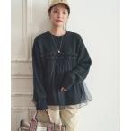 ニット セーター チュールドッキングニット レディース