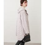 コート アウター ウエストドロスト中綿キルトコート レディース